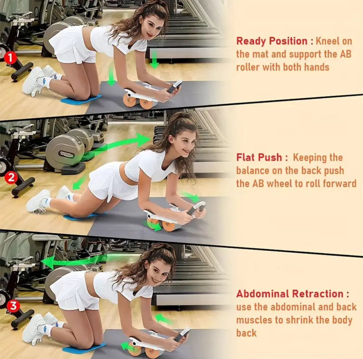 YA_Sport Ab Roller for Core and Abs