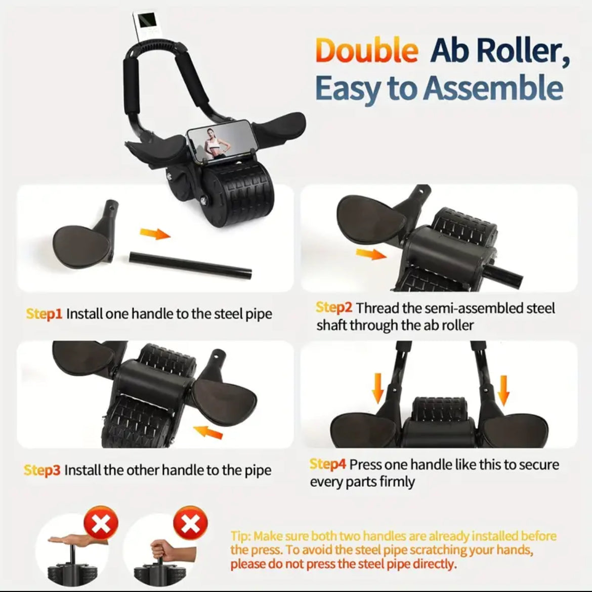 YA_Sport Ab Roller for Core and Abs